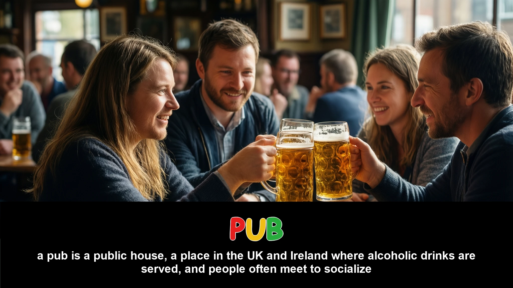 English Illustration for pub